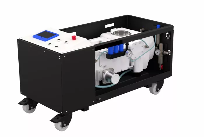 Купить в АО Вакууммаш НВВ-650 винтовой вакуумный насос в раме производительностью 630 м3/ч ✓ цены от производителя