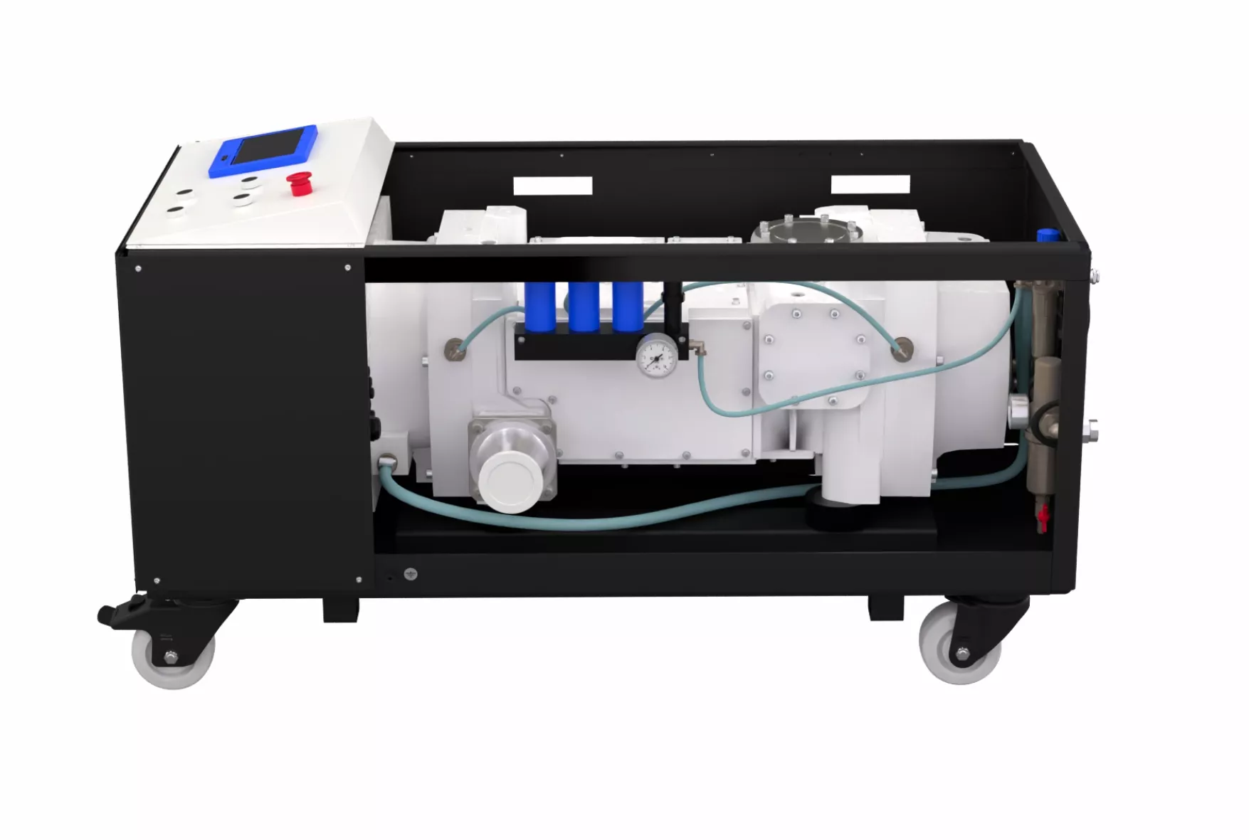 Купить в АО Вакууммаш НВВ-650 винтовой вакуумный насос в раме производительностью 630 м3/ч ✓ цены от производителя