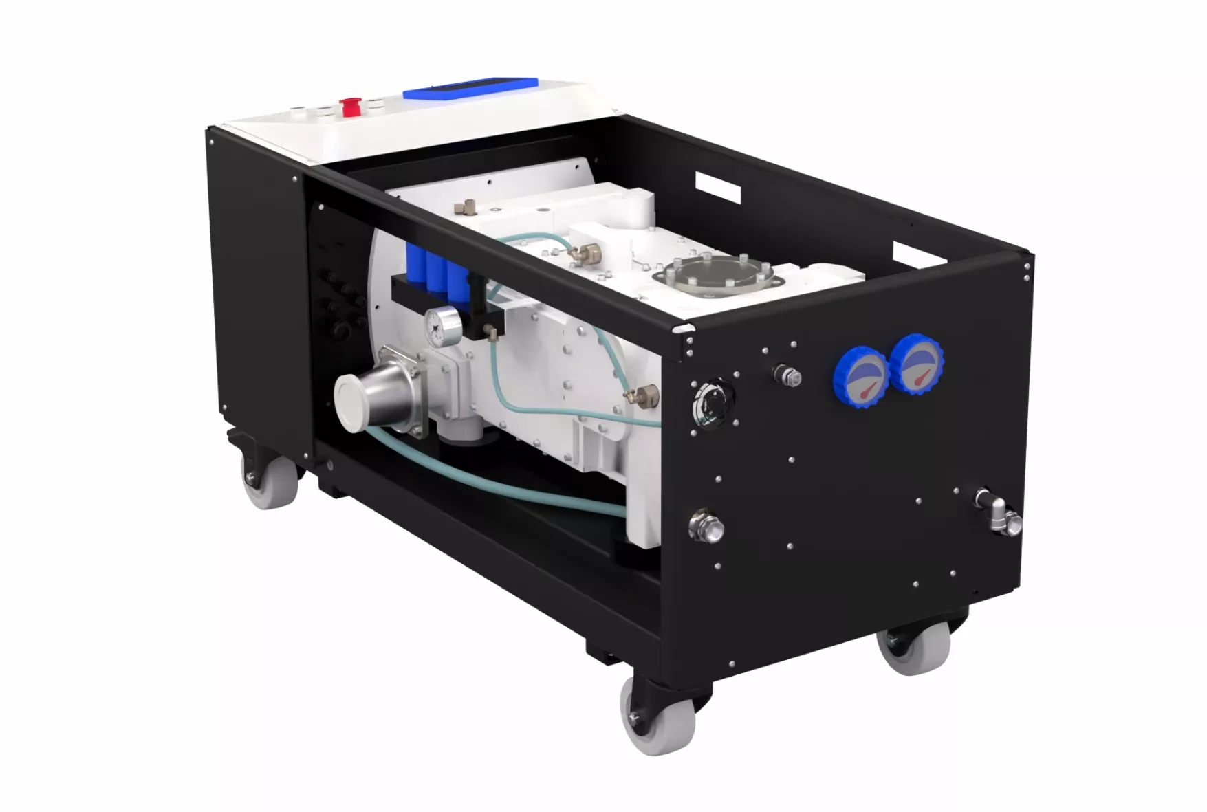 Купить в АО Вакууммаш НВВ-650 винтовой вакуумный насос в раме производительностью 630 м3/ч ✓ цены от производителя