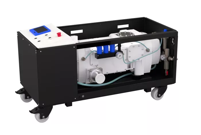 Купить в АО Вакууммаш НВВ-650 винтовой вакуумный насос в раме производительностью 630 м3/ч ✓ цены от производителя