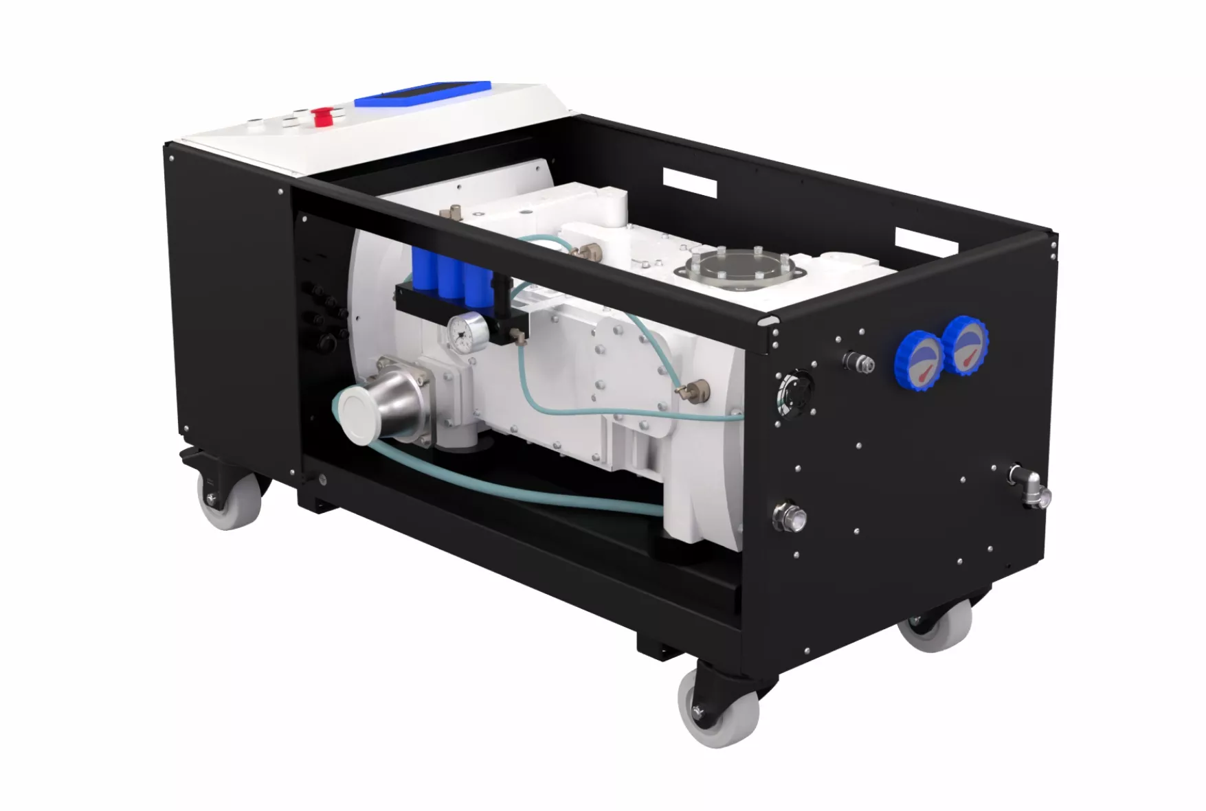 Купить в АО Вакууммаш НВВ-650 винтовой вакуумный насос в раме производительностью 630 м3/ч ✓ цены от производителя