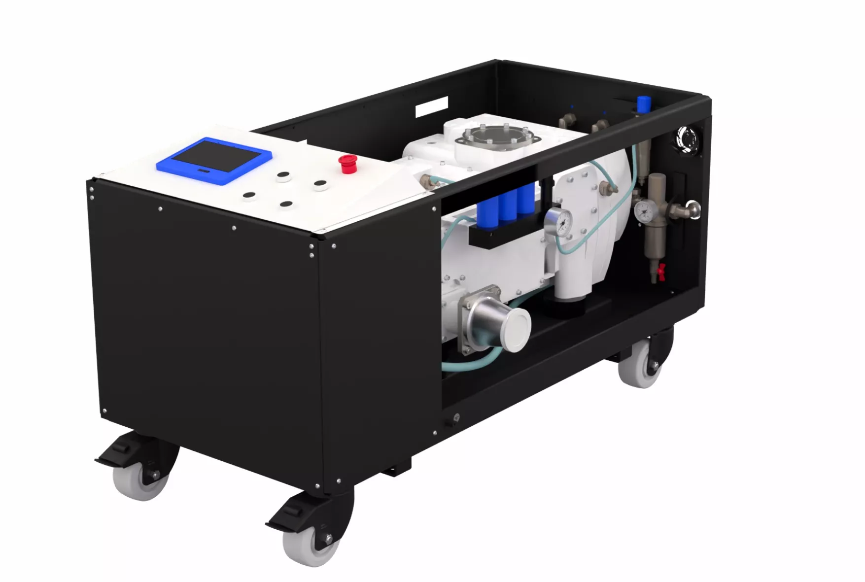 Купить в АО Вакууммаш НВВ-650 винтовой вакуумный насос в раме производительностью 630 м3/ч ✓ цены от производителя