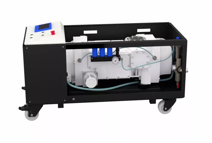 Купить в АО Вакууммаш НВВ-650 винтовой вакуумный насос в раме производительностью 630 м3/ч ✓ цены от производителя