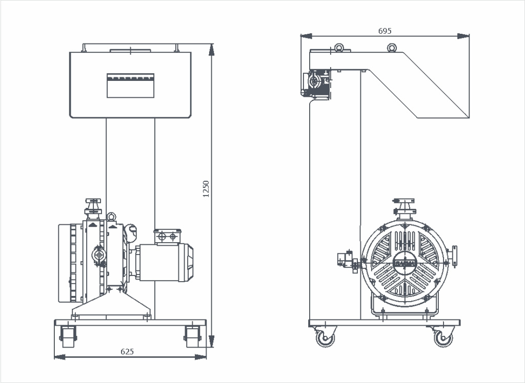Габаритный чертеж на ТУРБОЛАБ 150