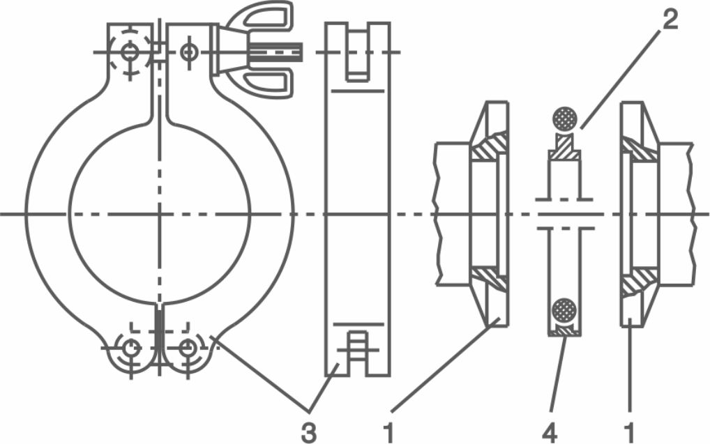 Фланцевое соединение ISO-KF